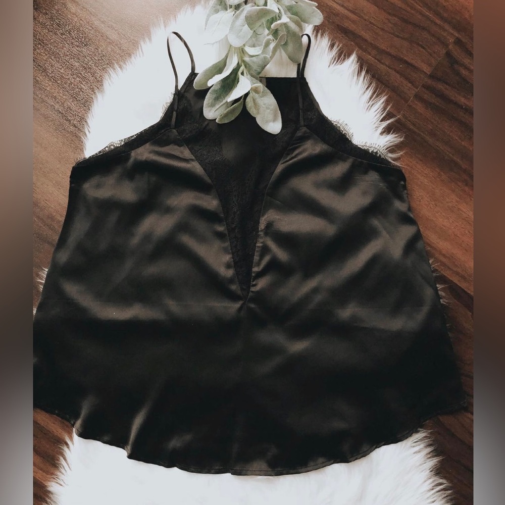 Silky lace top